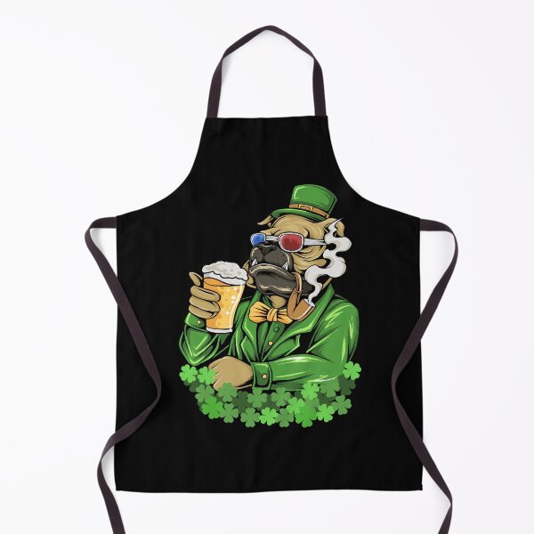 Item preview, bulldog st patricks day, green bulldog beer glass, cool bulldog designed and sold by GreyStanzione1.