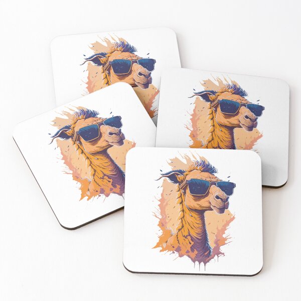 Item preview, cool camel in sunglasses, camel sunglasses in fire, camel head with sunglasses designed and sold by GreyStanzione1.
