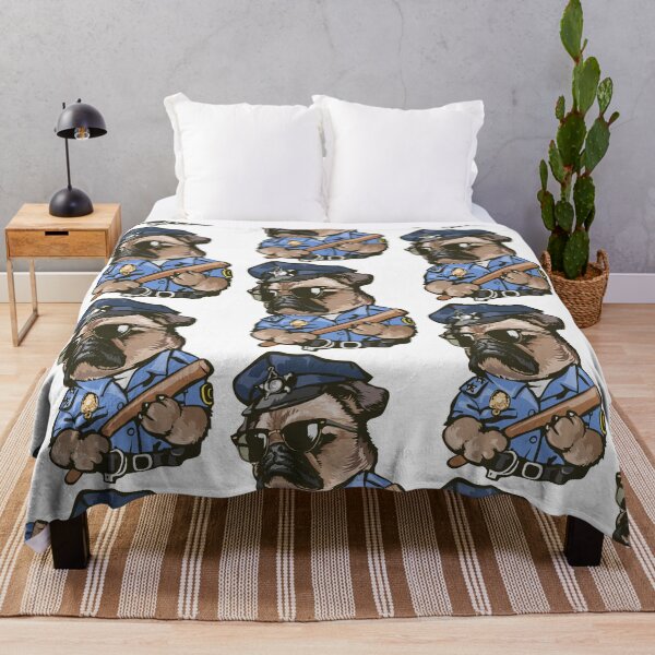 Item preview, pug dog police officer, cute pug dog police, dog police character designed and sold by GreyStanzione1.