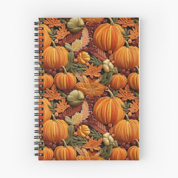 Item preview, Pumpkin Season , Autumn Faux Embroidery designed and sold by DINOMONS.