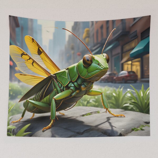 Item preview, "Incredibly fat grasshopper" designed and sold by Best-Art-32.
