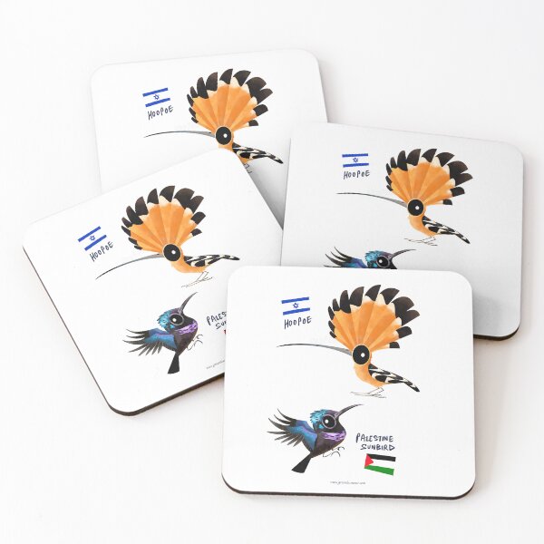 Item preview, Israel and Palestine National Birds designed and sold by Green Humour.