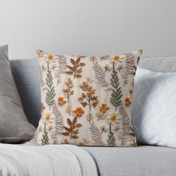 Item preview, Autumn Wildflower Faux Embroidery  designed and sold by DINOMONS.