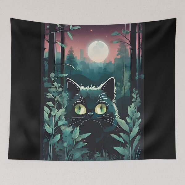 Item preview, Midnight Magic with My Feline Friend designed and sold by morganinfininty.