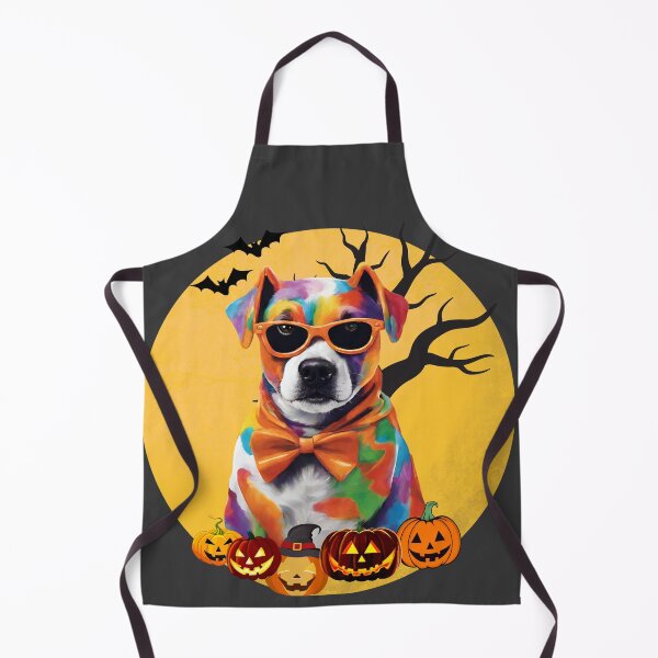 Item preview, Vibrant Pooch Parade Colorful Dog in Halloween Costume designed and sold by PatternXS.