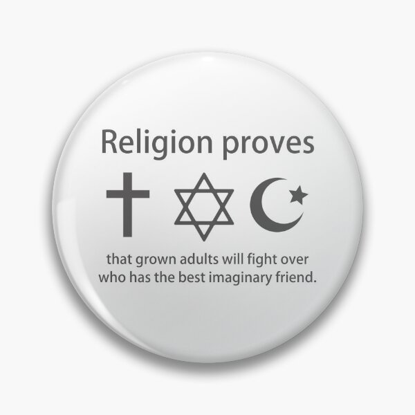 Item preview, religion proves grown adults will fight over who has the best imaginary friend designed and sold by Rachel the Artist .