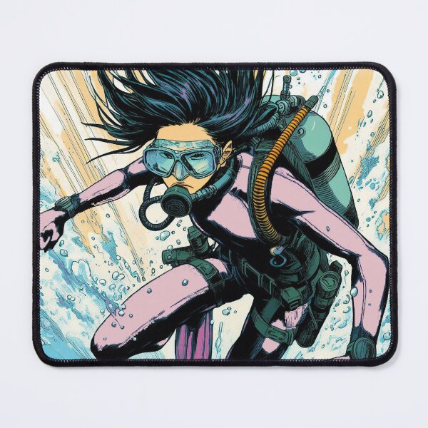 Item preview, Female Scuba Diver - Ocean Power designed and sold by andydavistech.