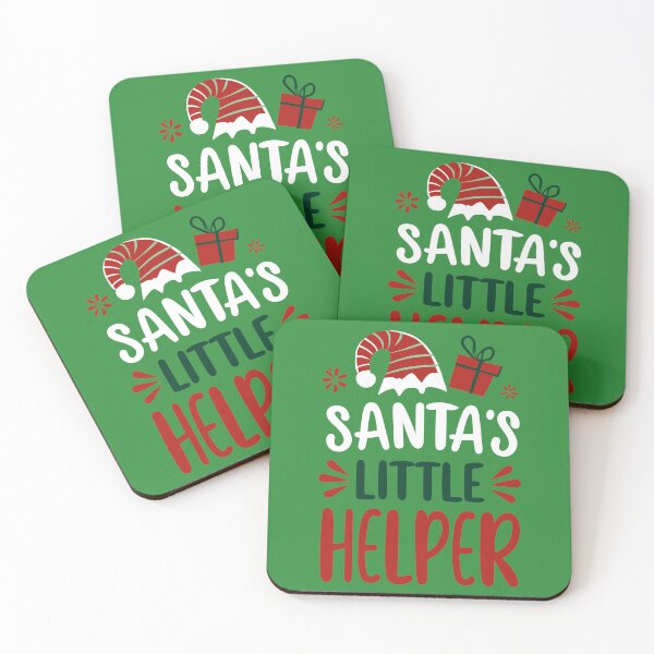 Item preview, Santa's Little Helper with Christmas Hats and Presents - Cute Christmas Quote designed and sold by CoffeeJoeMugs.