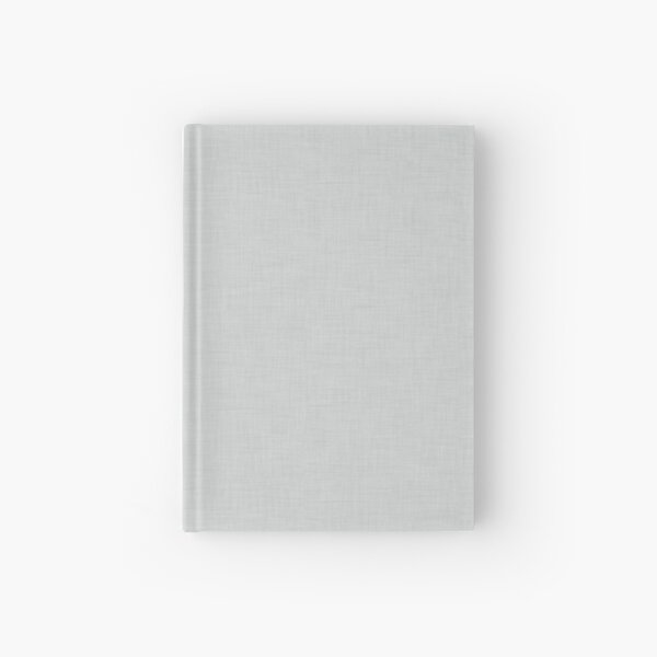 Plain grey linen texture Hardcover Journal