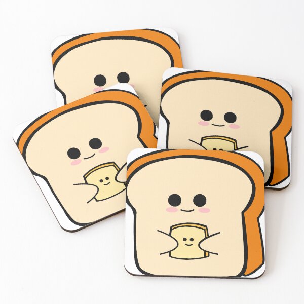Item preview, Cute toast with butter designed and sold by BerryPecanArts.