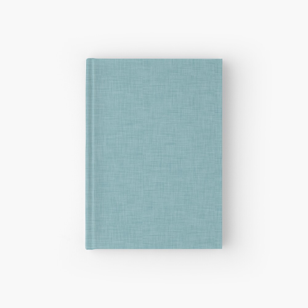 "Plain blue linen texture " Hardcover Journal by susycosta Redbubble