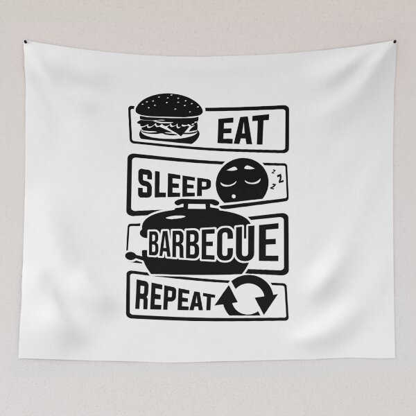 Item preview, Eat Sleep Barbecue Repeat - BBQ Griller BBQ designed and sold by anziehend.
