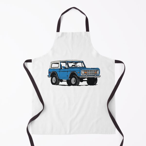 Item preview, Vintage Blue Ford Bronco Line Drawing designed and sold by elmma design.