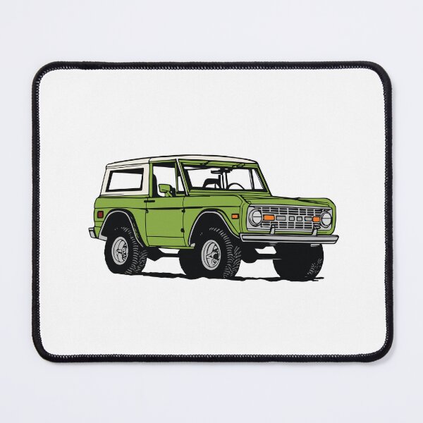 Item preview, Vintage Green Ford Bronco Line Drawing designed and sold by elmma design.