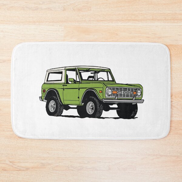 Item preview, Vintage Green Ford Bronco Line Drawing designed and sold by elmma design.