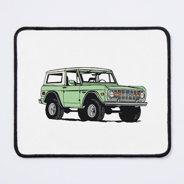 Item preview, Vintage Green Ford Bronco Line Drawing designed and sold by elmma design.