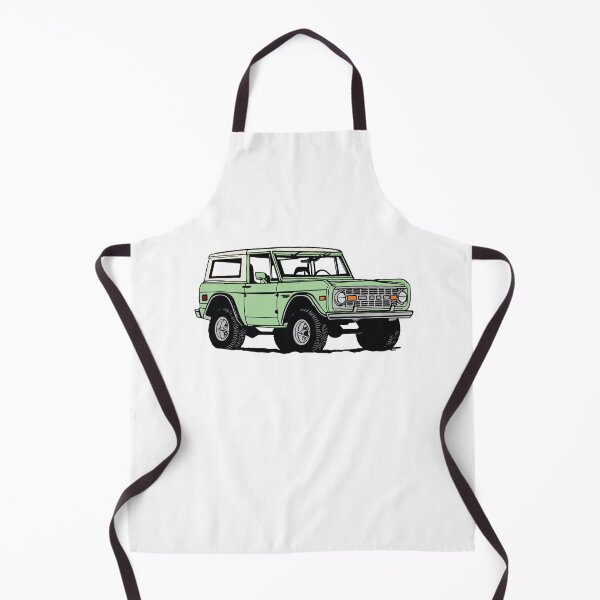 Item preview, Vintage Green Ford Bronco Line Drawing designed and sold by elmma design.