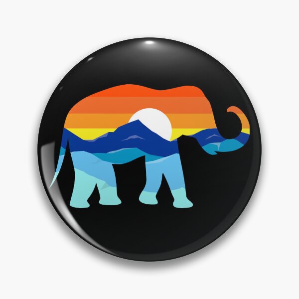 Item preview, Camping Hiking Retro Mountains Outdoors Camp Elephant Gear designed and sold by DynamicDesign.