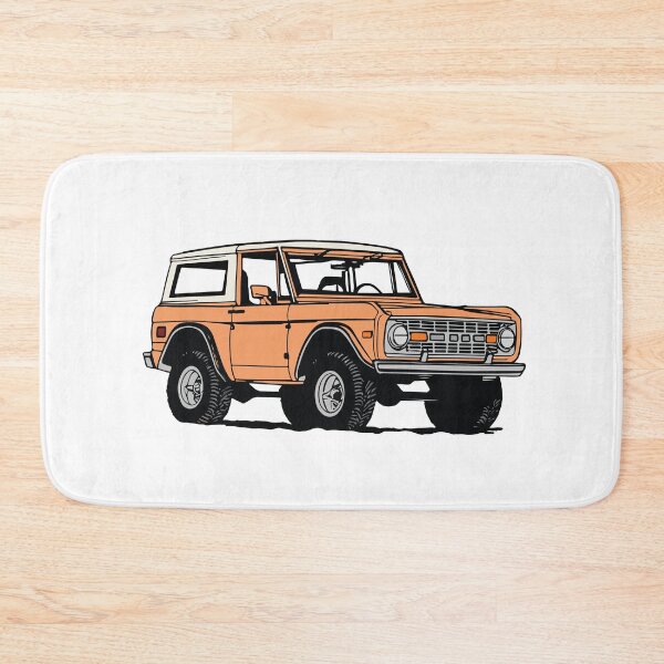 Item preview, Vintage Orange Ford Bronco Line Drawing designed and sold by elmma design.