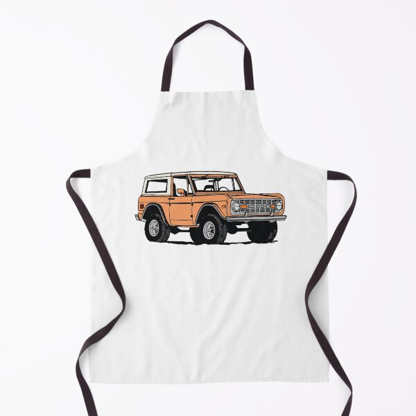 Item preview, Vintage Orange Ford Bronco Line Drawing designed and sold by elmma design.