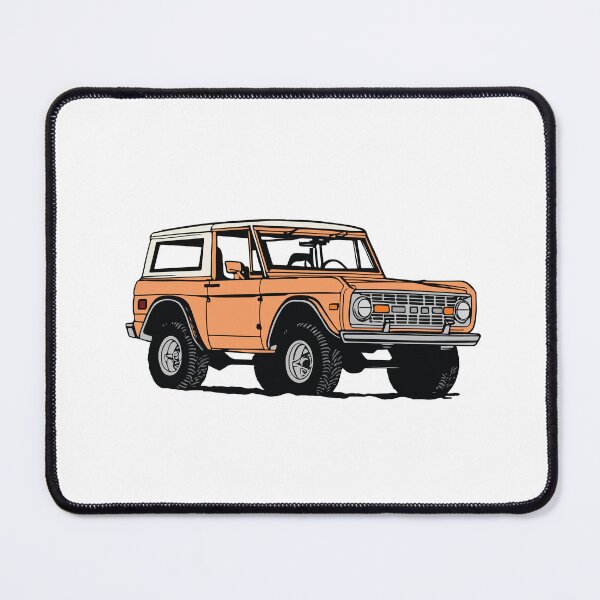 Item preview, Vintage Orange Ford Bronco Line Drawing designed and sold by elmma design.