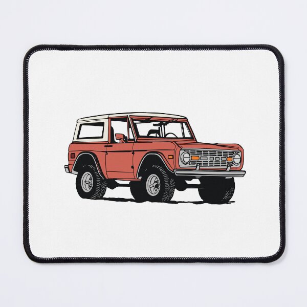 Item preview, Vintage Red Ford Bronco Line Drawing designed and sold by elmma design.