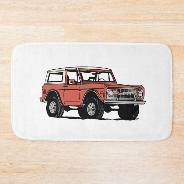 Item preview, Vintage Red Ford Bronco Line Drawing designed and sold by elmma design.