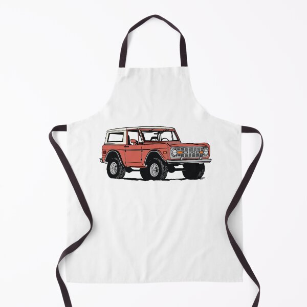 Item preview, Vintage Red Ford Bronco Line Drawing designed and sold by elmma design.
