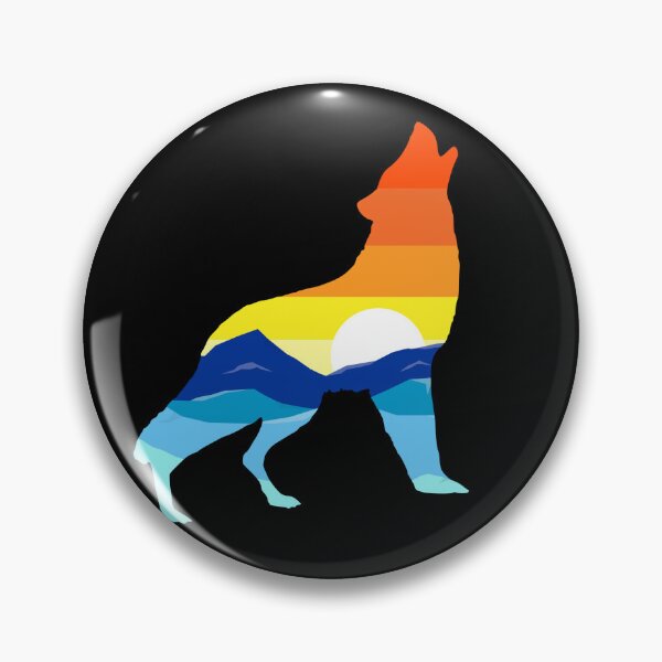 Item preview, Camping Hiking Retro Mountains Outdoors Camp Wolf Gear designed and sold by DynamicDesign.