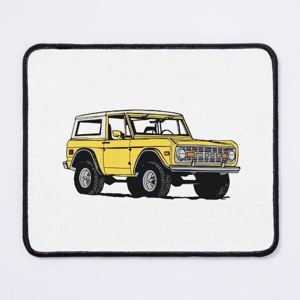 Item preview, Vintage Yellow Ford Bronco Line Drawing designed and sold by elmma design.