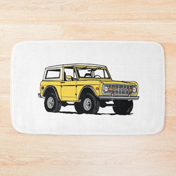 Item preview, Vintage Yellow Ford Bronco Line Drawing designed and sold by elmma design.