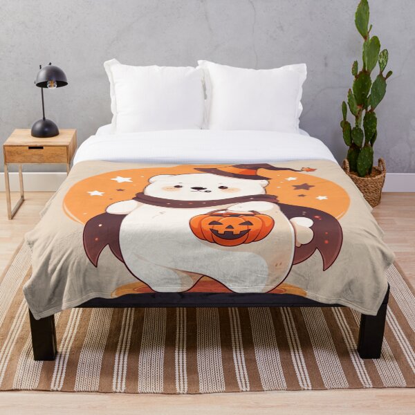 Item preview, oso, fantasma, oso de halloween, naranja, calabaza designed and sold by Nanthikan.