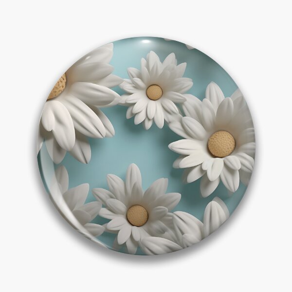 Item preview, margaritas sobre un fondo azul claro designed and sold by JudyHaley.