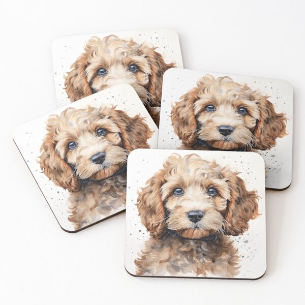 Item preview, Water paint Cockapoo puppy designed and sold by Marion Hill.