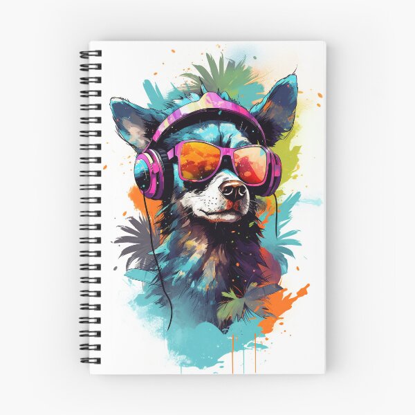 Artikelvorschau, Ein Hund mit Kopfhörern entworfen und verkauft von Studio-Coni.