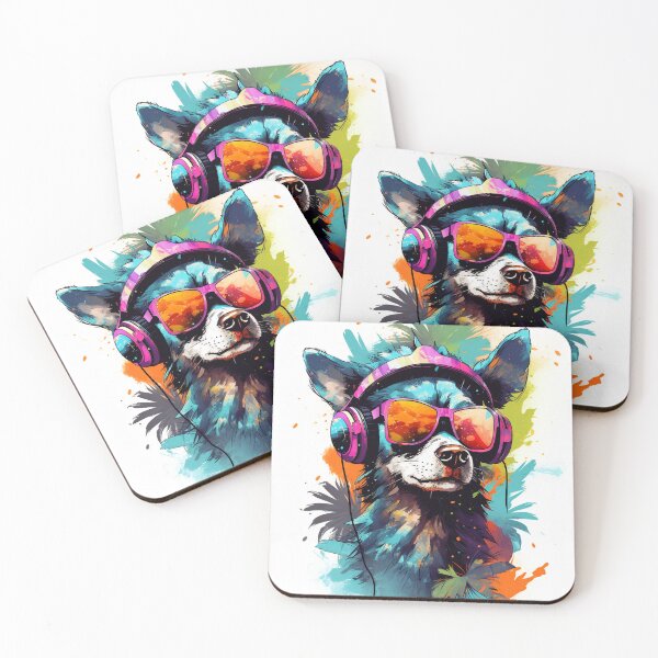 Item preview, A dog wearing headphones designed and sold by Studio-Coni.