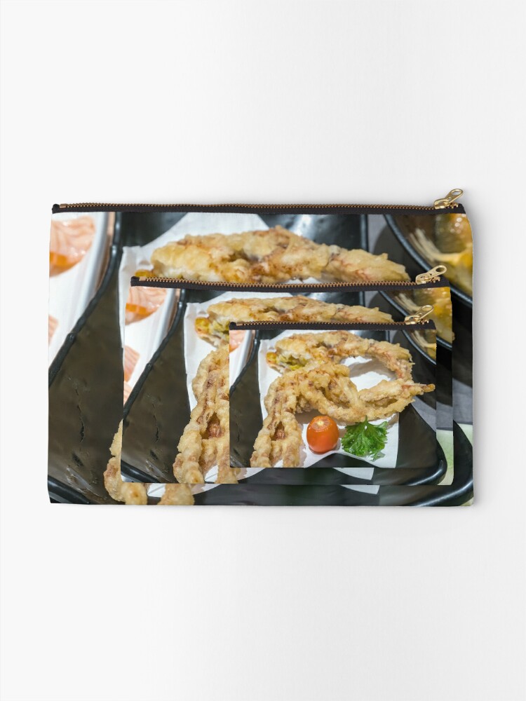 Deep Fried Japanese Spider Crab Appetizer Closeup Macro Zipper Pouch By Jpldesigns Redbubble