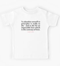To abandon oneself..."Albert Camus" Inspirational Quote Kids Tee