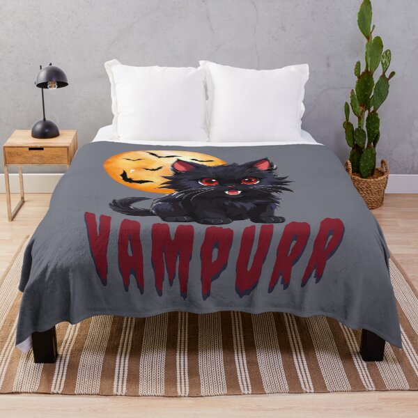 Item preview, Vampurr the Cute Goth Vampire Kitty designed and sold by NerdyWerks.