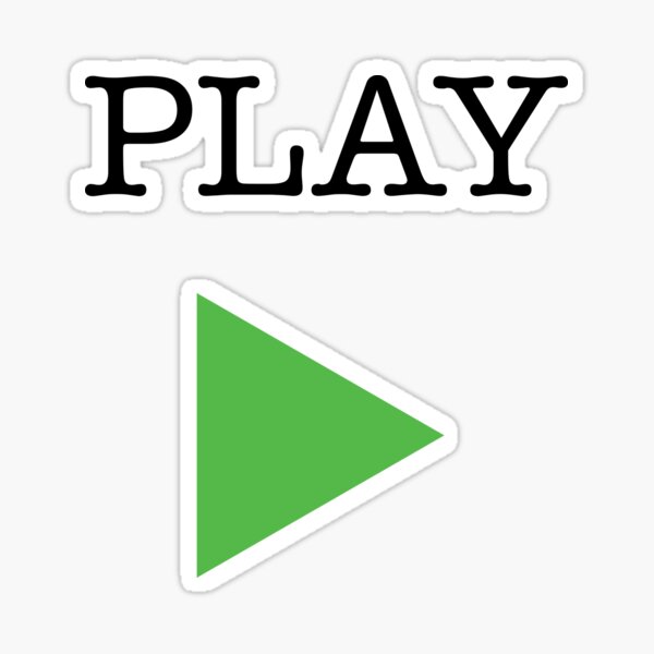 Play Pause Stickers | Redbubble