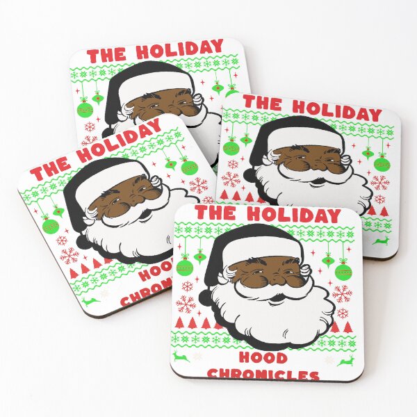 Item preview, Ugly Sweater Black Santa designed and sold by Shamiracle.