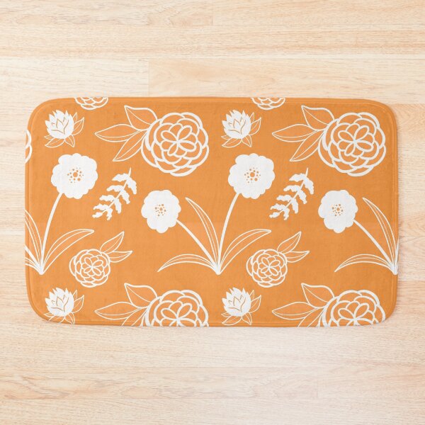 Item preview, Peach Floral Pattern designed and sold by makell-creates.