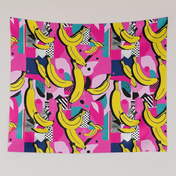 Item preview, Banana pop art purple beige style 3 designed and sold by flatindostudio.