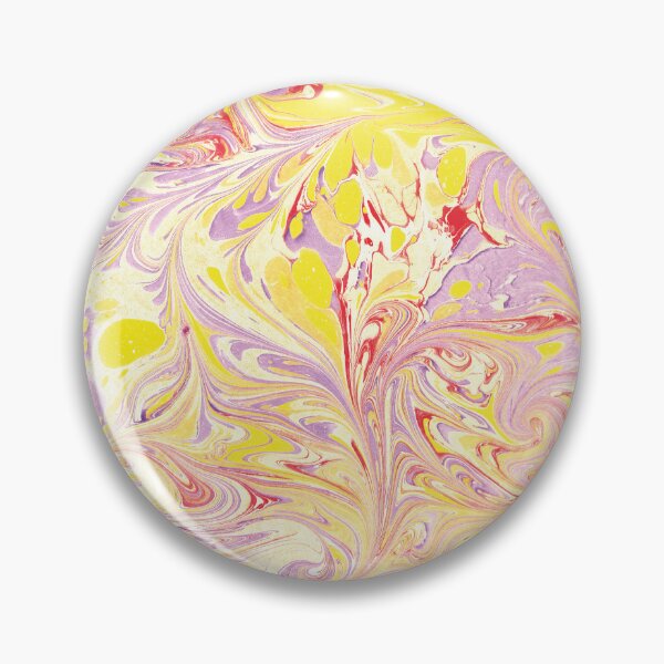 Item preview, Color paint ebru with waves and tile pattern designed and sold by bozarslan.