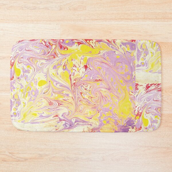 Item preview, Color paint ebru with waves and tile pattern designed and sold by bozarslan.