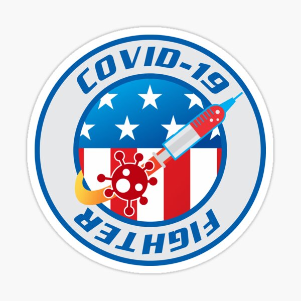 Covid 19 Fighter Sticker