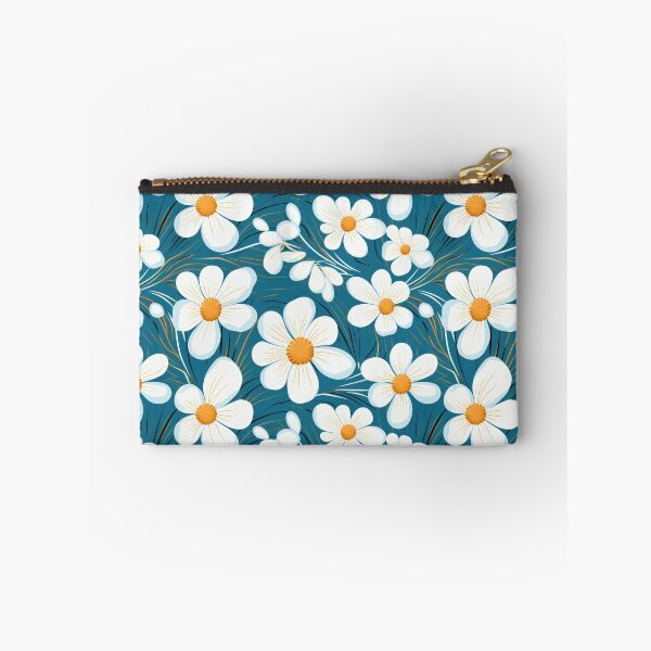 Item preview, Chamomile Dreams: Abstract Floral Pattern in Blue, Green & Yellow designed and sold by YNOTTONYDESIGN.