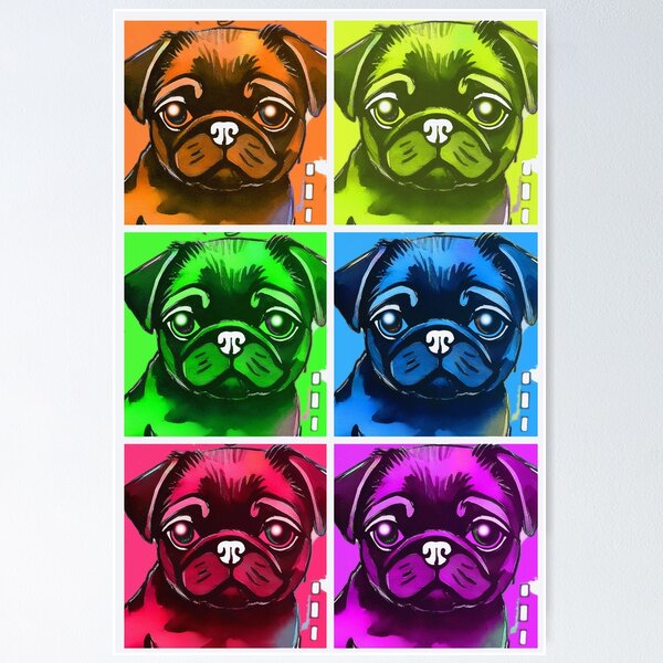 Item preview, Pug Sketchbook 8 COLLAGE  designed and sold by RedBluffTraders.
