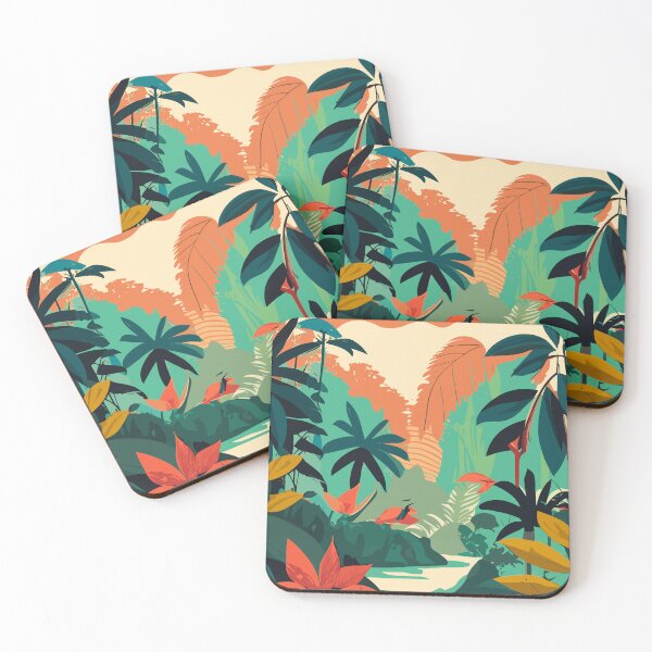 Item preview, Vibrant Amazon Rainforest Wildlife designed and sold by InkBlvd.