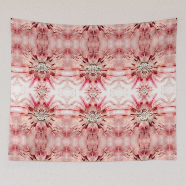 Item preview, Jerusalem Artichoke Daisy Supernova Flower EcoPrint Red White designed and sold by SpiritGifts.